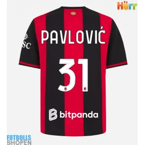 Billiga AC Milan Strahinja Pavlovic #31 Hemmatröja 2026-27 Kortärmad